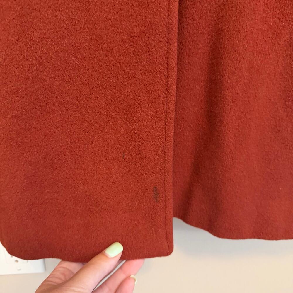 Vtg Searle Blatt Studio Camel Hair Trench Coat 6 Orange Long Luxury Classic Warm - Picture 6 of 8